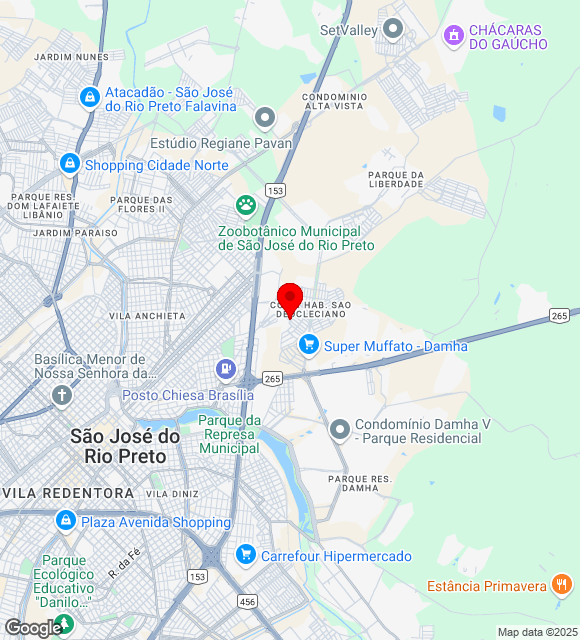 Mapa da localização