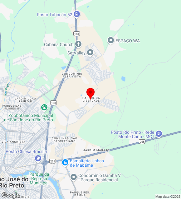 Mapa da localização