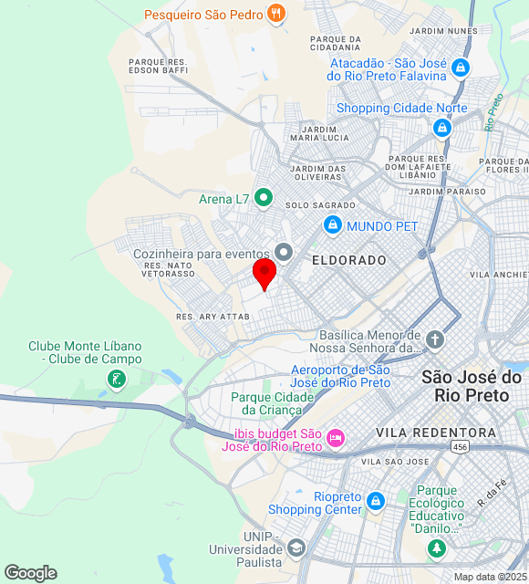 Mapa da localização