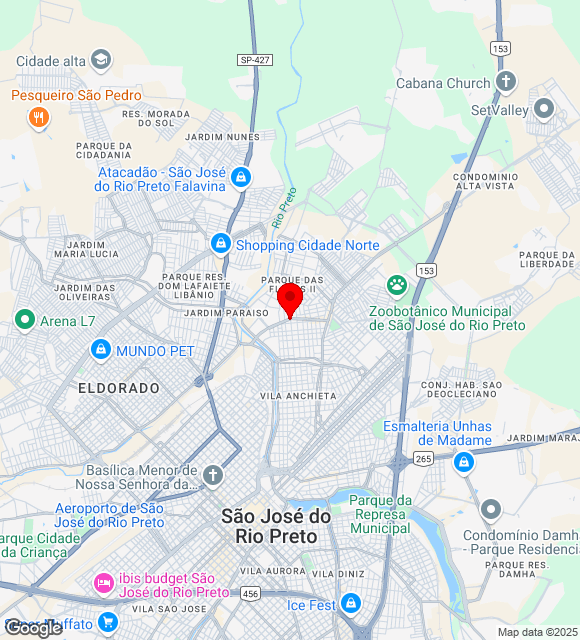 Mapa da localização