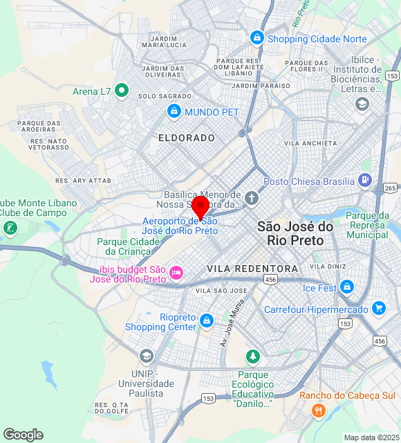 Mapa da localização