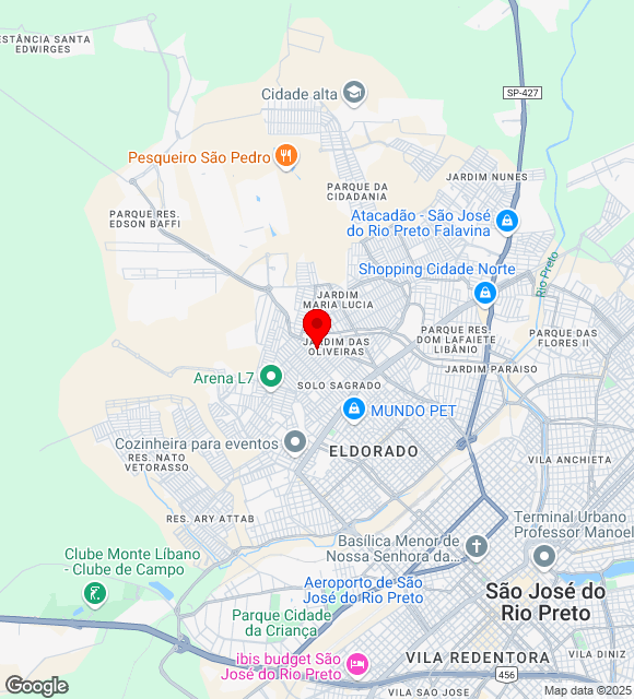 Mapa da localização