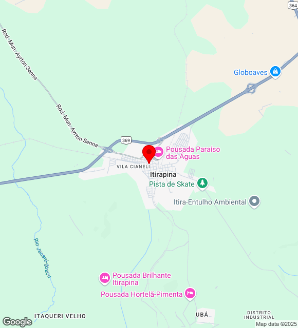 Mapa da localização