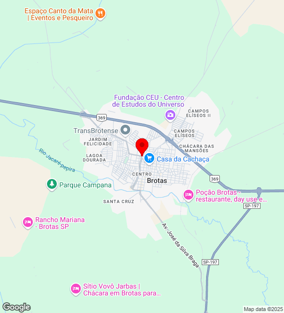 Mapa da localização