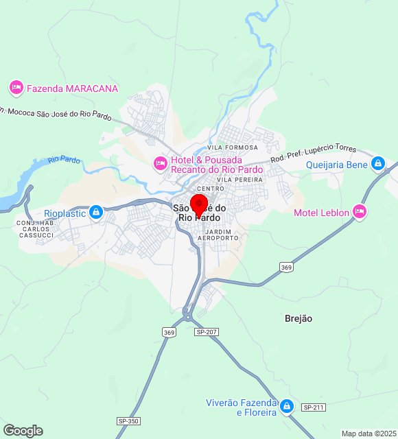Mapa da localização