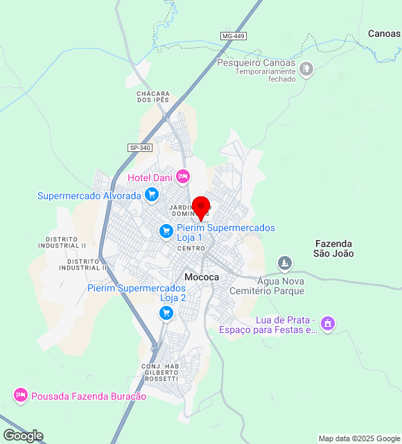 Mapa da localização