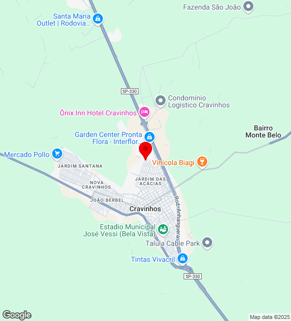 Mapa da localização