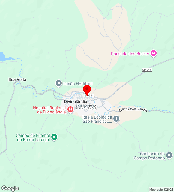 Mapa da localização