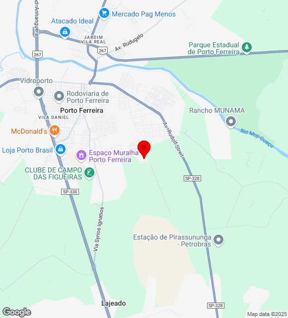 Mapa da localização