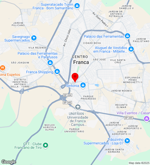 Mapa da localização