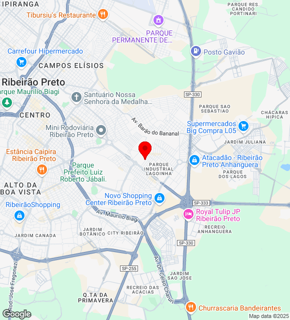 Mapa da localização