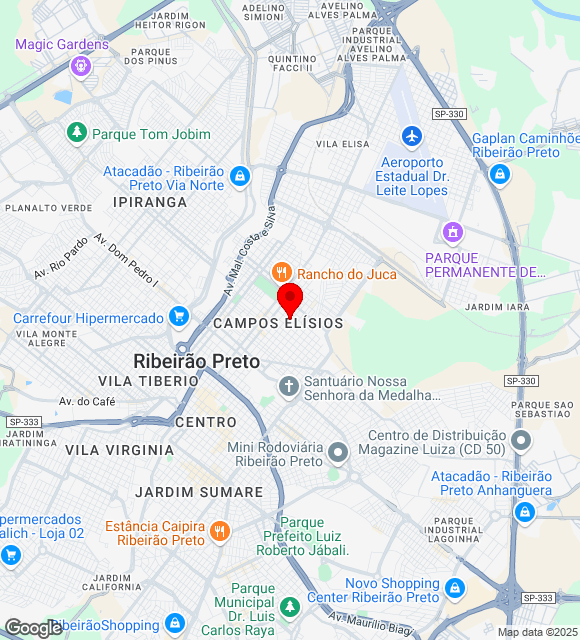 Mapa da localização