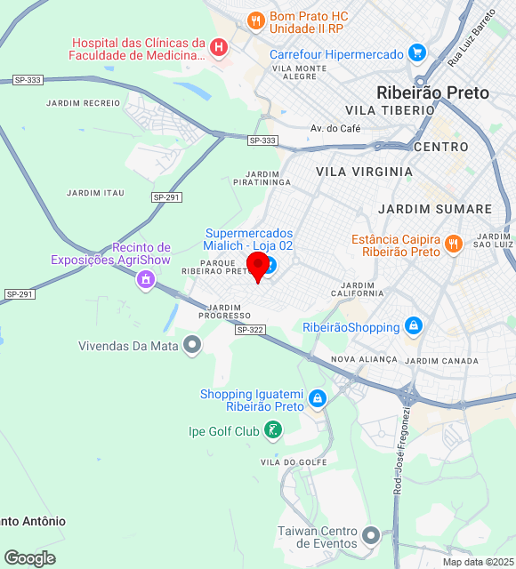 Mapa da localização