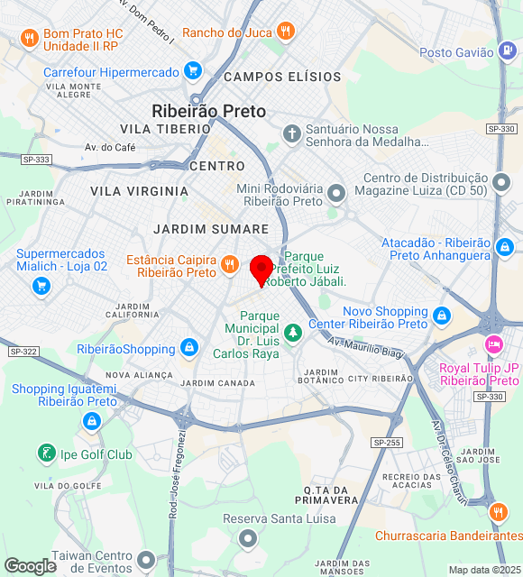 Mapa da localização