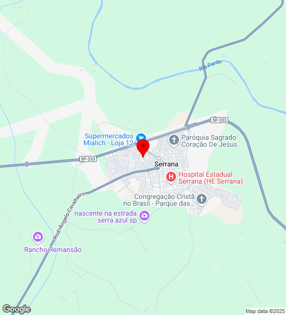 Mapa da localização