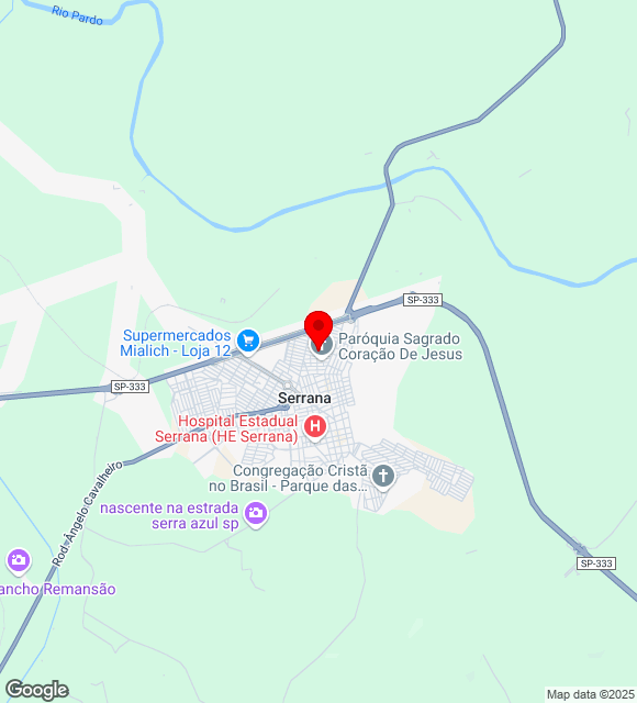 Mapa da localização