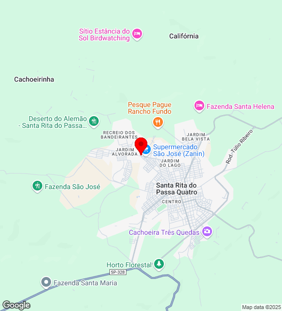 Mapa da localização