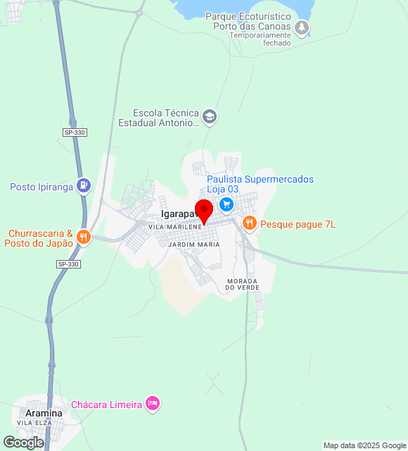 Mapa da localização