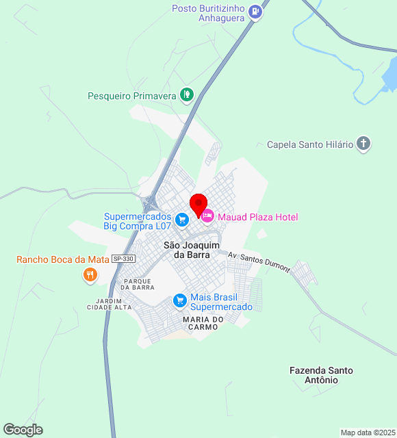 Mapa da localização