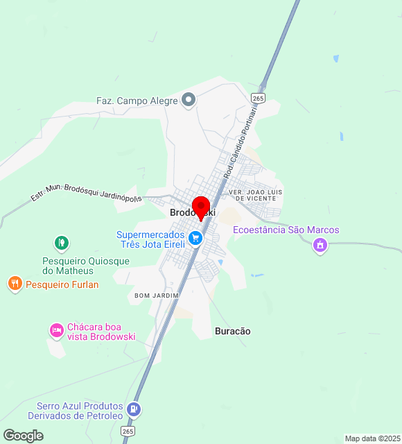 Mapa da localização