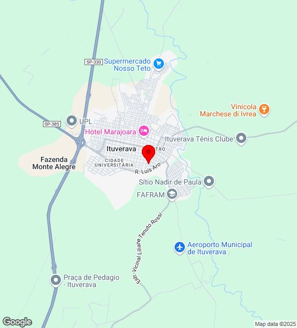 Mapa da localização