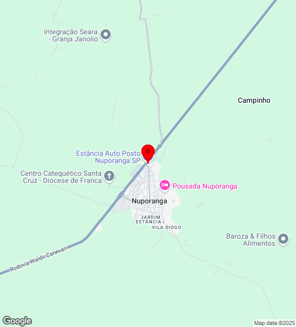 Mapa da localização