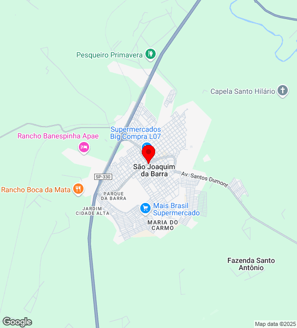 Mapa da localização