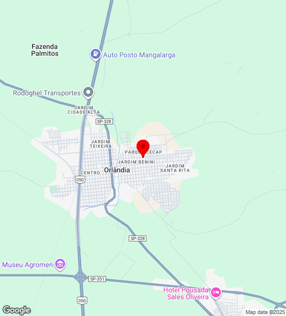 Mapa da localização