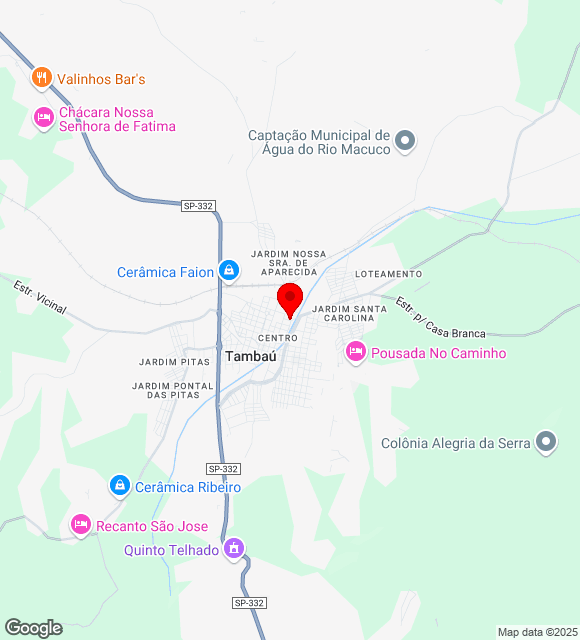 Mapa da localização