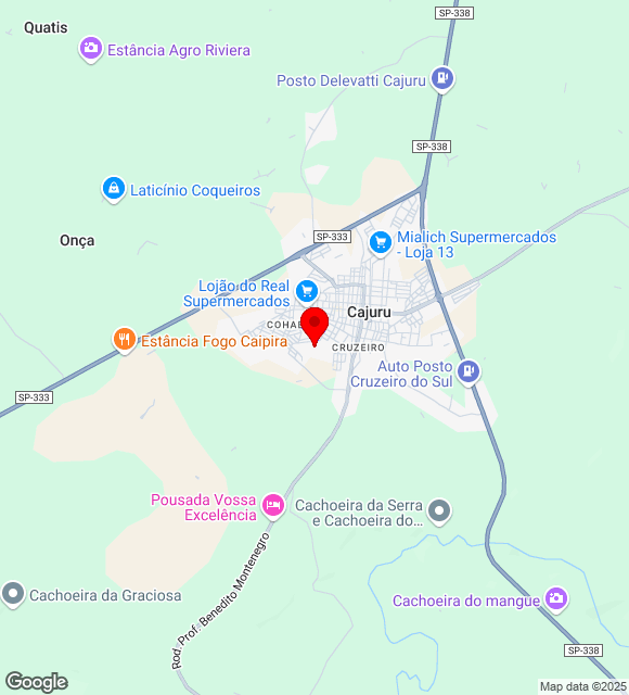Mapa da localização