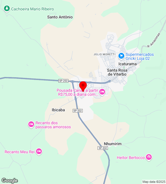 Mapa da localização
