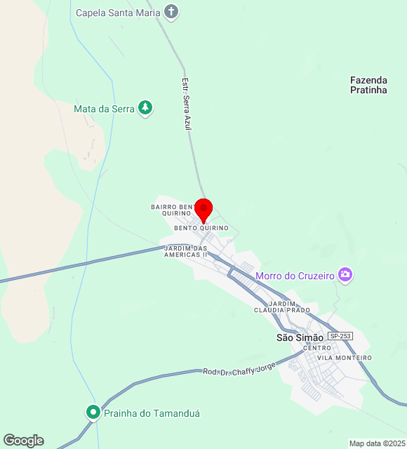 Mapa da localização