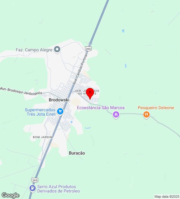 Mapa da localização