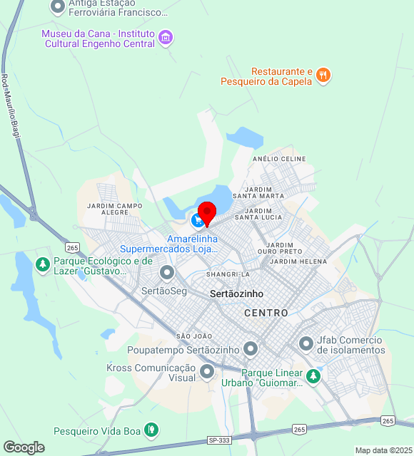 Mapa da localização