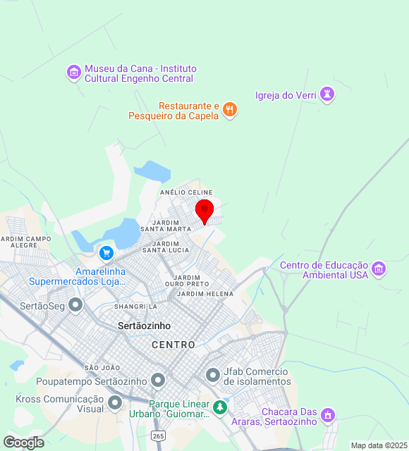 Mapa da localização