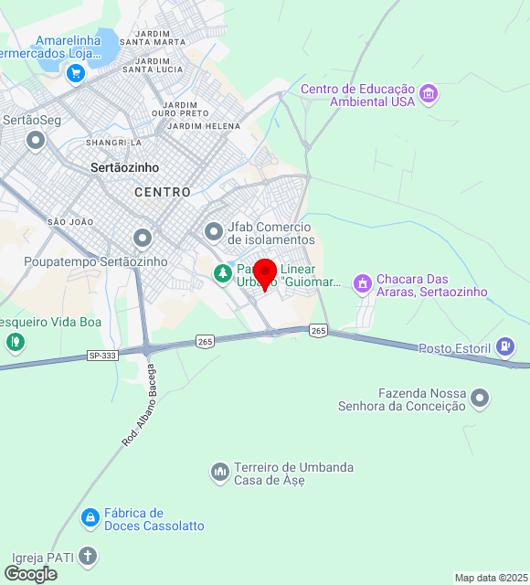Mapa da localização
