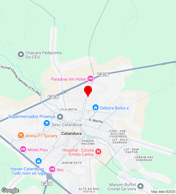 Mapa da localização