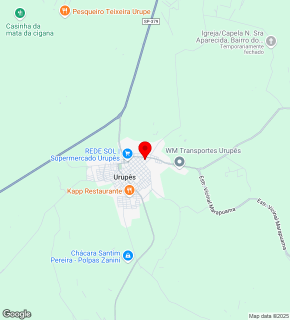Mapa da localização