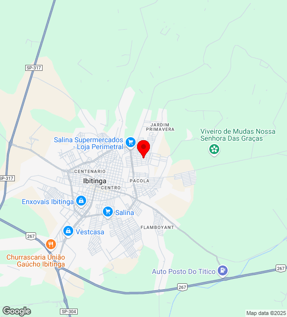 Mapa da localização