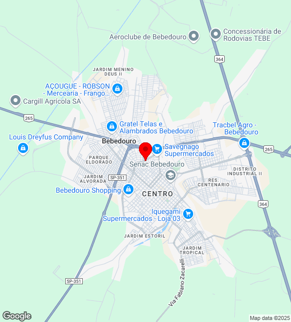 Mapa da localização
