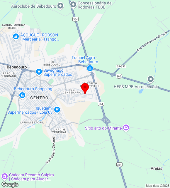 Mapa da localização