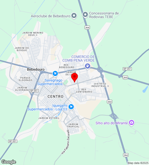 Mapa da localização