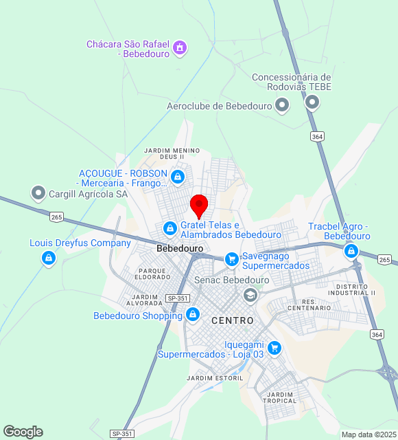 Mapa da localização