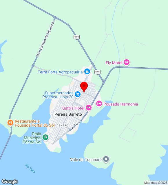 Mapa da localização