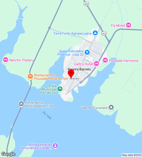 Mapa da localização