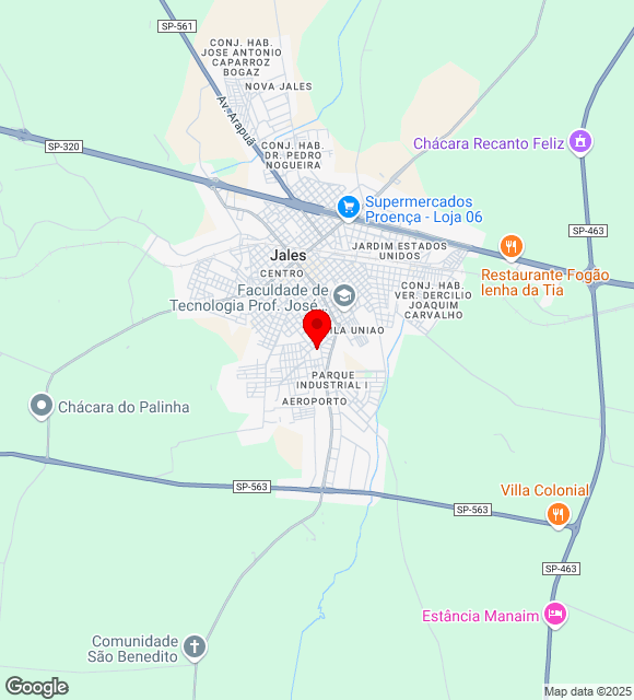Mapa da localização