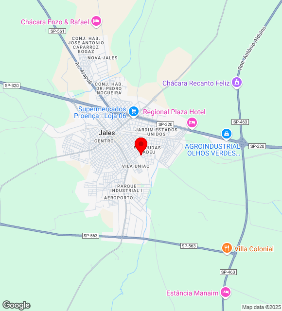 Mapa da localização