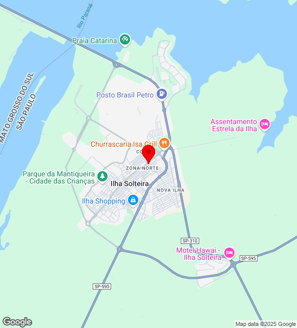 Mapa da localização