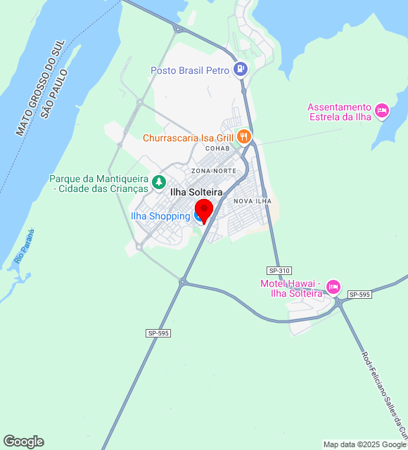 Mapa da localização