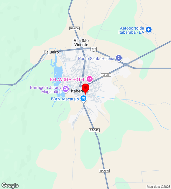 Mapa da localização